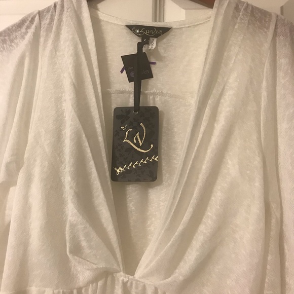 New pure white top swim cover up, S - Picture 2 of 7